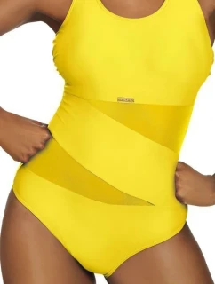 Dámské jednodílné plavky S36W-21 Fashion sport žlutá - Self