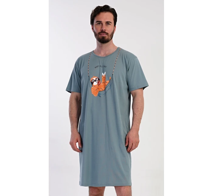 Pánská noční košile s krátkým rukávem model 21362744 - Vienetta MAN