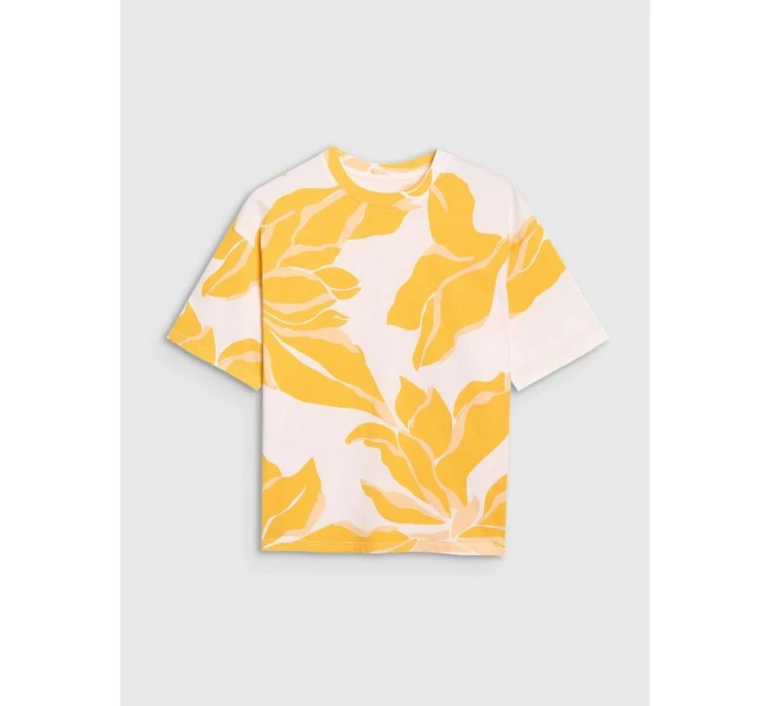 Dámské tričko oversize s potiskem model 21436798 - 4F Dámské tričko oversize s potiskem model 21436798 - 4F