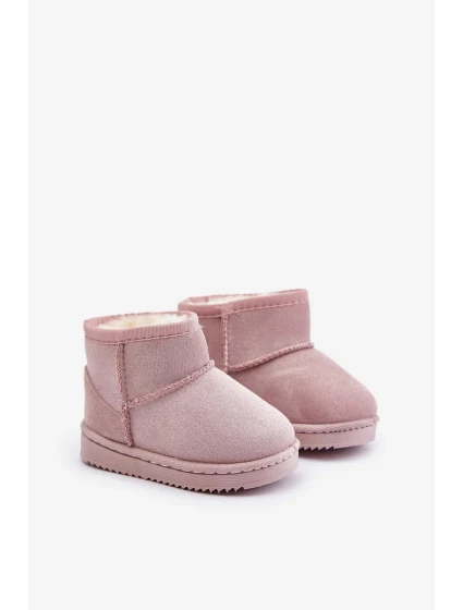 Dětské Zateplené Kotníkové Sněhule Růžové Gooby