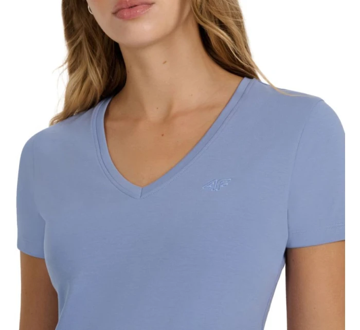 Dámské tričko 4F F2969 denim 4FWAW25TTSHF2969 32S Dámské tričko 4F F2969 denim 4FWAW25TTSHF2969 32S