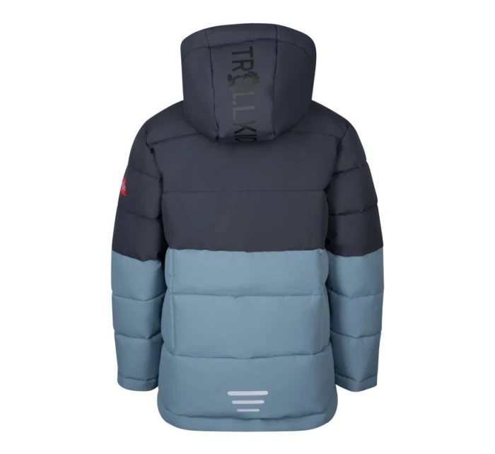 Trollkids Dětská zimní bunda s kapucí Gryllefjord zateplená nepromokavá modrá (365-620) Trollkids Dětská zimní bunda s kapucí Gryllefjord zateplená nepromokavá modrá (365-620)