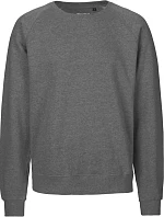 Neutral O 63001 Unisex raglánová mikina z bio bavlny 77.6301 dark heather