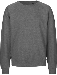 Neutral O 63001 Unisex raglánová mikina z bio bavlny 77.6301 dark heather