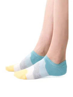 Steven 021 vzorované ponožky barva:modrá 064