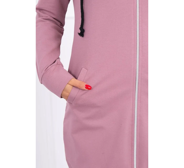 Mikina s kapucí tmavě růžová Mikina s kapucí tmavě růžová