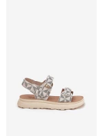 Dámské Sandały Z Materiálu Na Platformě Béžové Leriot Dámské Sandały Z Materiálu Na Platformě Béžové Leriot