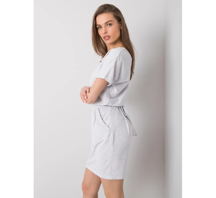 Sukienka RV SK model 20306547 jasny szary - FPrice Sukienka RV SK model 20306547 jasny szary - FPrice