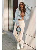 Zateplené kožené tenisky se zipem Big Star MM274624 bílé Zateplené kožené tenisky se zipem Big Star MM274624 bílé