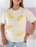 Dámský oversize svetr s  beige model 21988924 - Dstreet