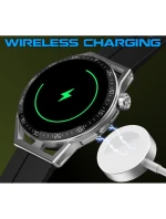 Rubicon RNCE88-1 Smartwatch Black- Černý silikonový řemínek + černý kožený řemínek