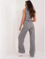 Spodnie LK SP model 19525797 szaro czarny - FPrice Spodnie LK SP model 19525797 szaro czarny - FPrice