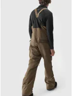 Pánské snowboardové kalhoty se šlemi 4FAW23TFTRM346-81S hnědé - 4F