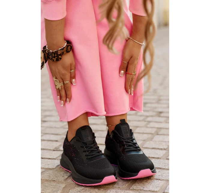 Tenisky Sportovní Boty Dámské Na Platformě Big Star model 21693849 HIPOLY SYSTEM Černé - Big Star Shoes Tenisky Sportovní Boty Dámské Na Platformě Big Star model 21693849 HIPOLY SYSTEM Černé - Big Star Shoes