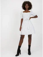 Šaty LK SK 508680.12P bílé a černé