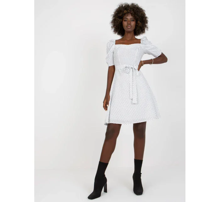 Šaty LK SK 508680.12P bílé a černé