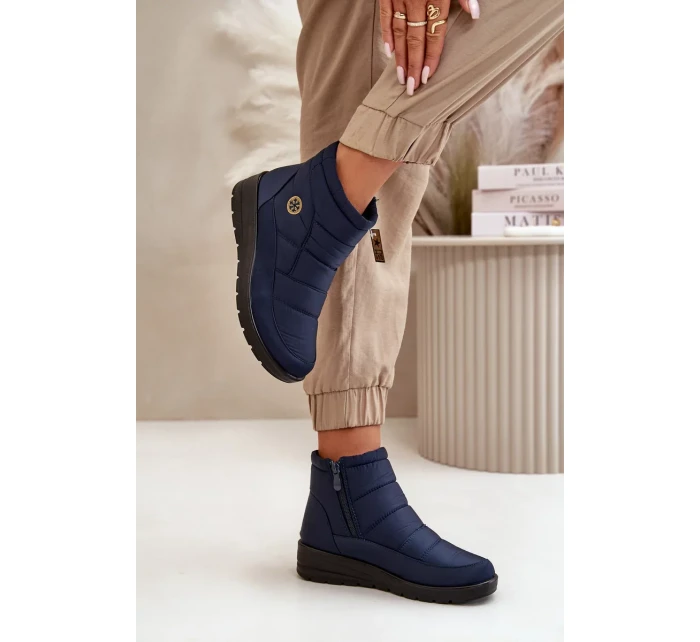 Sněhule Dámské Zateplené Modré Helis