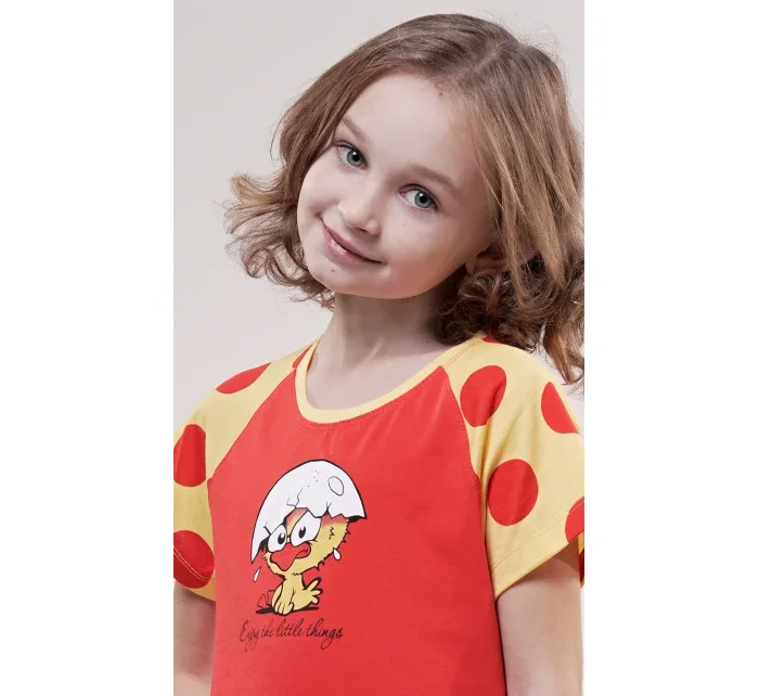 Dětská noční košile s krátkým rukávem Malé model 15847273 - Vienetta Kids Dětská noční košile s krátkým rukávem Malé model 15847273 - Vienetta Kids