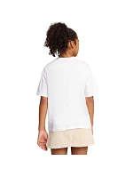 Dětské tričko Puma Ess Centered Cat Logo Boxy Tee, bílé, 685131 02