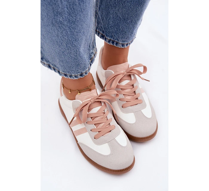 Dámské nízké tenisky Bílá-Růžová Loredis