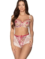 Dámské kalhotky GFP 1179 Giulia Ecru s květy - Gaia