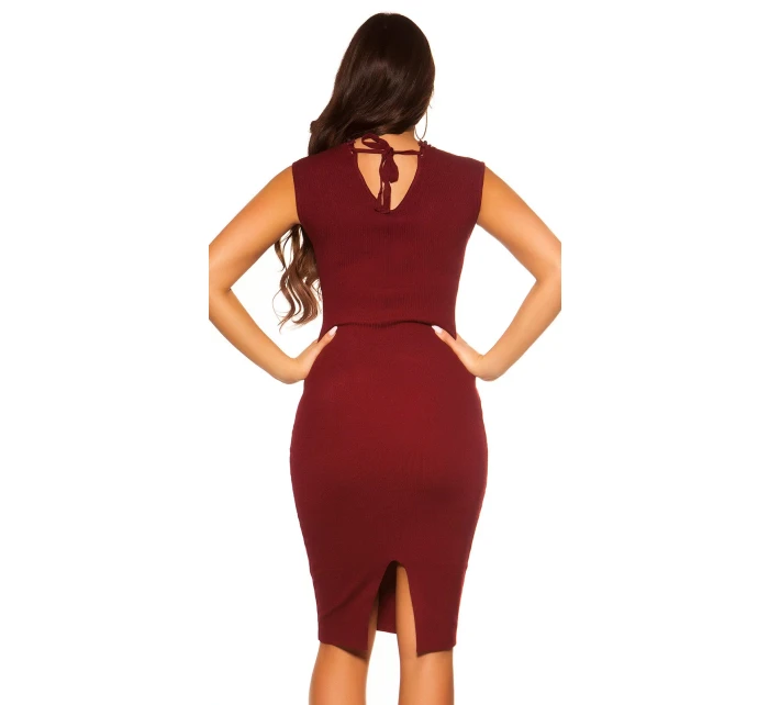 Sexy pletené šaty 9037 - KouCla