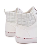 Pánské tenisky High Insulated Cross Jeans KK1R4056C Bíle