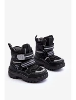 Dětské zateplené sněhule s černé Big model 21637277 - Big Star Shoes Dětské zateplené sněhule s černé Big model 21637277 - Big Star Shoes