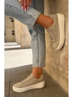 Dámské Textilní Tenisky Na Platformě Big Star model 21693197 Béžové - Big Star Shoes