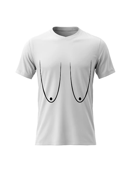 Dámské bavlněné tričko s potiskem - PRSA (VELKÁ) - bílé Dámské bavlněné tričko s potiskem - PRSA (VELKÁ) - bílé