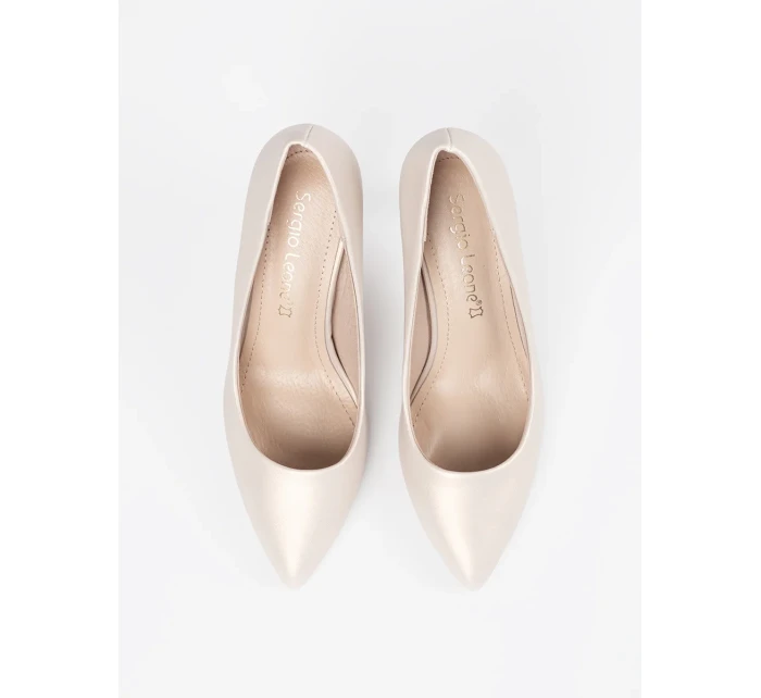 Trendy lodičky dámské Jasnobeżowy na jehlovém podpatku Trendy lodičky dámské Jasnobeżowy na jehlovém podpatku