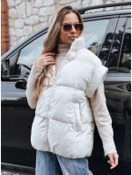 Dámská prošívaná vesta NIMIA ecru FashionStreet TY3250