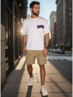 Pánské látkové bojové šortky khaki Dstreet model 21988599 - FashionStreet Pánské látkové bojové šortky khaki Dstreet model 21988599 - FashionStreet