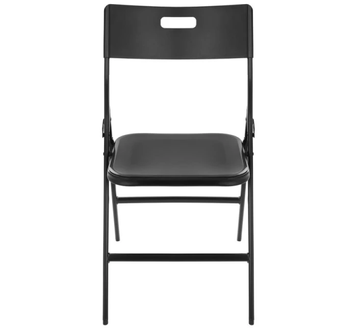 STOLEK PRO CATERING KOMPAKTNÍ STOLEK 86,5x86,5x71 cm a 4 SEDÁTKA ČERNÝ