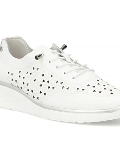 Dámské kožené ažurové polobotky Filippo model 22097348