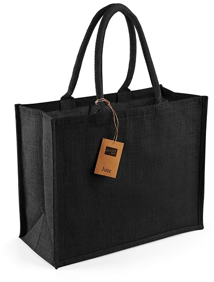 Westford Mill W 407 Jutová nákupní taška "Classic" 50.0407 black/black Westford Mill W 407 Jutová nákupní taška "Classic" 50.0407 black/black