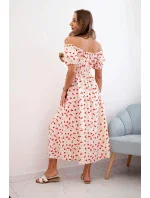 Dámské maxi šaty s květinami a model 21000875 - K-Fashion