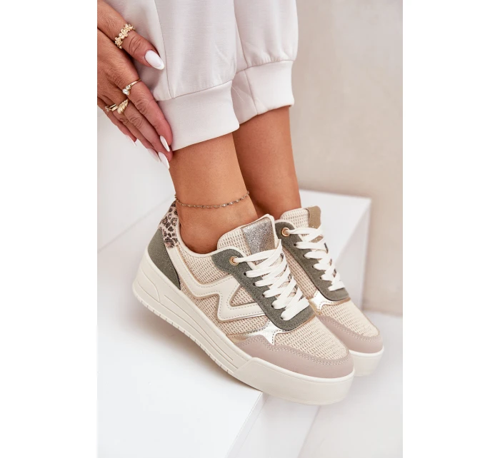 Dámské Sportovní Boty Na Platformě Leopardí Zelené Lorori Dámské Sportovní Boty Na Platformě Leopardí Zelené Lorori