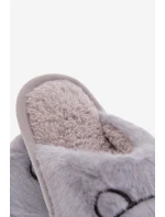 Dětské bačkory s kožíškem – modré Norene Dětské bačkory s kožíškem – modré Norene