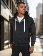 Pánská bunda bomber s kapucí šedá FashionStreet TX5017 Pánská bunda bomber s kapucí šedá FashionStreet TX5017