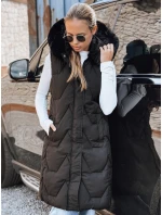 Dámská prošívaná vesta černá model 21993337 - Dstreet Dámská prošívaná vesta černá model 21993337 - Dstreet