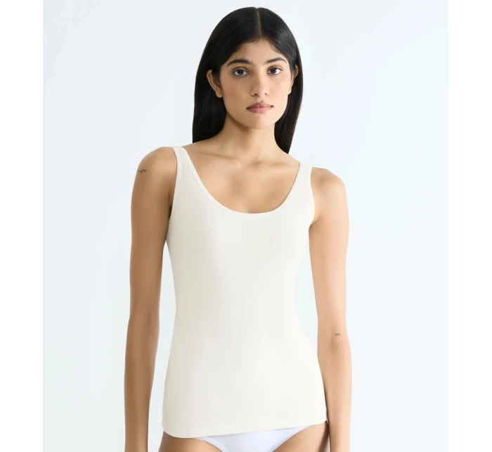 Dámské tílko GO Daily Cotton Tank top - WHITE - bílé 00GZ - SLOGGI