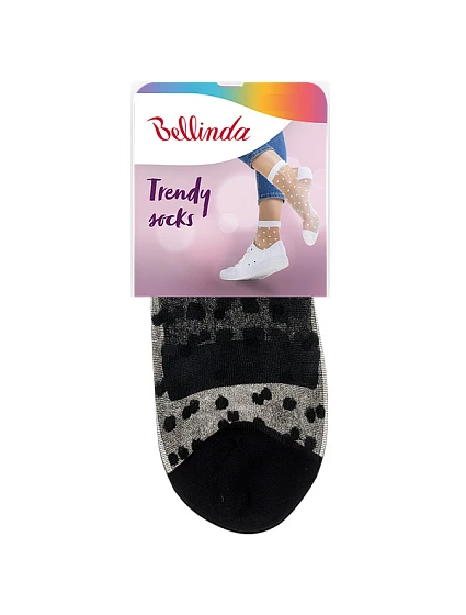 Módní silonkové ponožky s puntíky TRENDY SOCKS - BELLINDA - černá Módní silonkové ponožky s puntíky TRENDY SOCKS - BELLINDA - černá