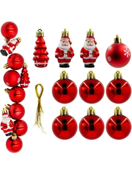 PLASTOVÉ TVAROVÁNÍ CETKY BEZPEČNÉ VÁNOČNÍ STROMEK 10KS SLÍDA