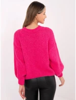 Sweter MI SW model 21801845 fuksjowy - FPrice Sweter MI SW model 21801845 fuksjowy - FPrice