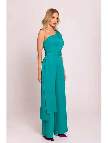 Kombinéza na jedno rameno se  tyrkysová model 20970562 - Moe