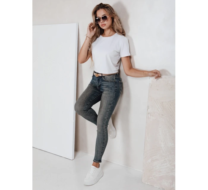 Dámské úzké džíny s vysokým pasem modré model 21992675 - Dstreet