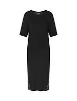 Dámská noční košile Timeless Sensuality NDK SSL - BLACK - černá 0004 - TRIUMPH