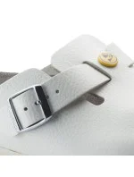 Birkenstock dámské žabky Boston ESD white natural leather medical narrow (0061378) dámské