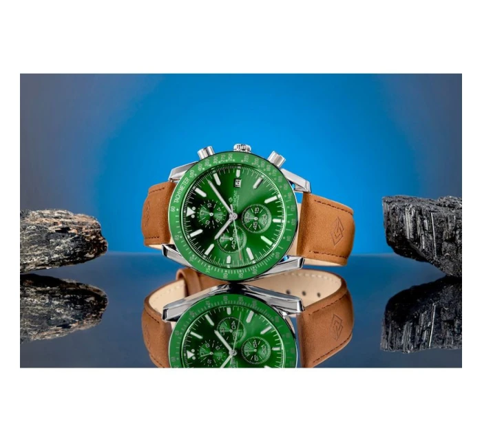 Pánské hodinky Giewont Chronograph Sapphire Brown Green GW8720-A3
